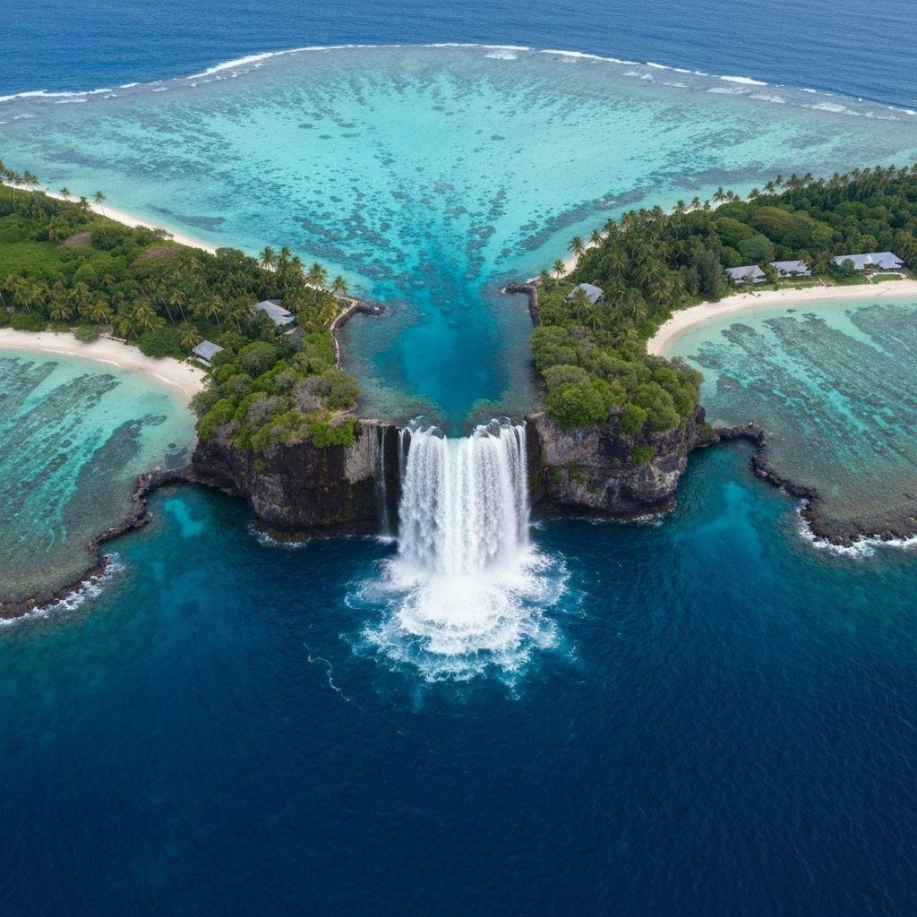 Mauritius Underwater Waterfall Illusion: A Surreal Natural Wonder